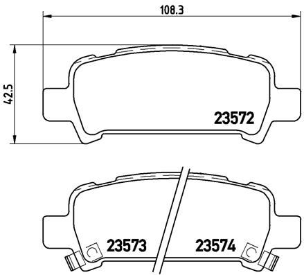 BREMBO Bremsbelagsatz, Scheibenbremse (P 78 011)