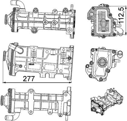 MAHLE Kühler, Abgasrückführung (CE 11 000P) MAHLE Kühler, Abgasrückführung (CE 11 000P)