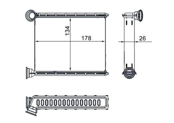 MAHLE Wärmetauscher, Innenraumheizung (AH 272 000S) Thumbnail