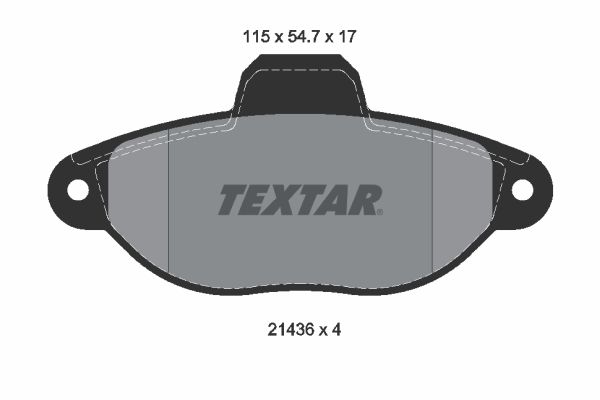 TEXTAR Bremsbelagsatz, Scheibenbremse (2143602)