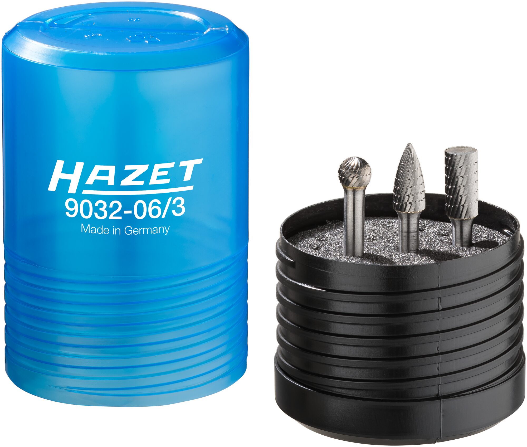 HAZET Hartmetall Frässtift Satz ∙ 6 mm 9032-06/3 ∙ Anzahl Werkzeuge: 3