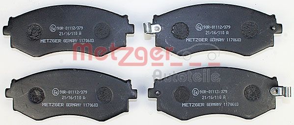 METZGER Bremsbelagsatz, Scheibenbremse (1170603)