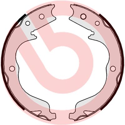 BREMBO Bremsbackensatz, Feststellbremse (S 61 542)