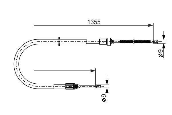 BOSCH Seilzug, Feststellbremse (1 987 477 644) Thumbnail