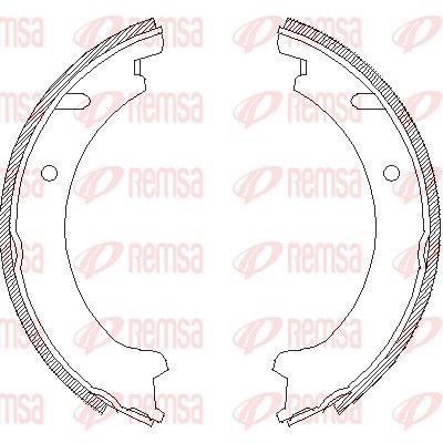REMSA Bremsbacke, Feststellbremse (4721.00)