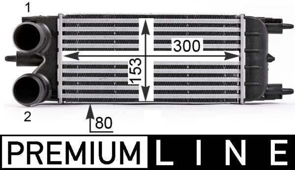 MAHLE Ladeluftkühler (CI 529 000P)