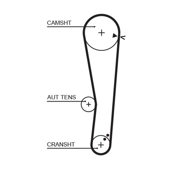 GATES Zahnriemen (5568XS)