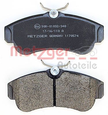METZGER Bremsbelagsatz, Scheibenbremse (1170574)