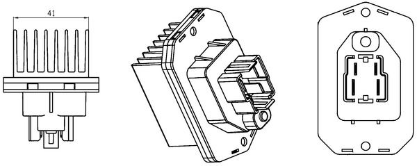 MAHLE Regler, Innenraumgebläse (ABR 76 000S)