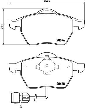 BREMBO Bremsbelagsatz, Scheibenbremse (P 85 026)