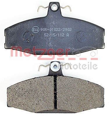 METZGER Bremsbelagsatz, Scheibenbremse (1170286)