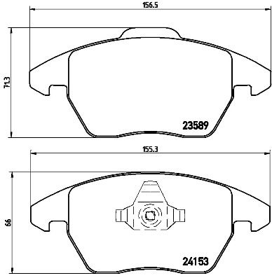 BREMBO Bremsbelagsatz, Scheibenbremse (P 61 076X) 8020584069127 P 61 076X