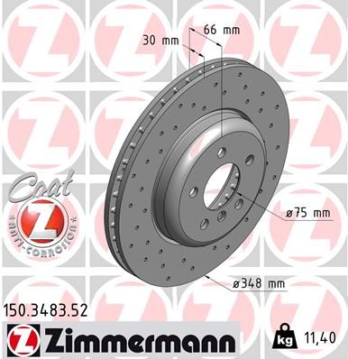 ZIMMERMANN Bremsscheibe (150.3483.52)