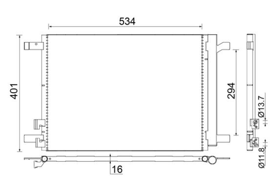 MAHLE Kondensator, Klimaanlage (AC 772 000S)