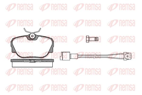 REMSA Bremsbelagsatz, Scheibenbremse (0296.02)