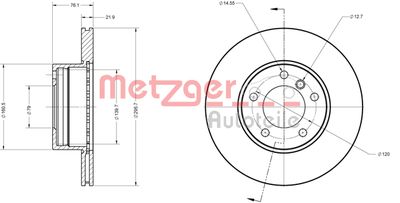 METZGER Bremsscheibe (6110028)