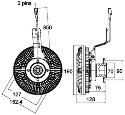 MAHLE Kupplung, Kühlerlüfter (CFC 12 000P) MAHLE Kupplung, Kühlerlüfter (CFC 12 000P)