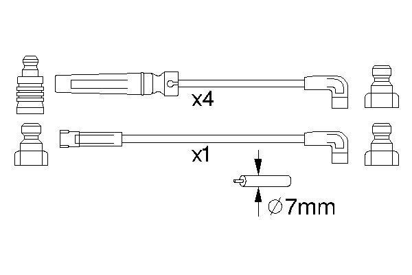 BOSCH Zündleitungssatz (0 986 356 975)