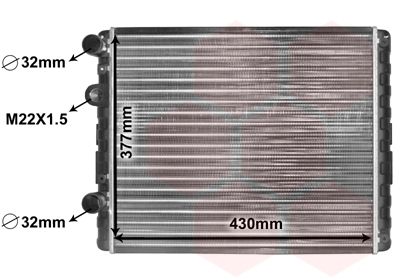 VAN WEZEL Kühler, Motorkühlung (58002129) Thumbnail