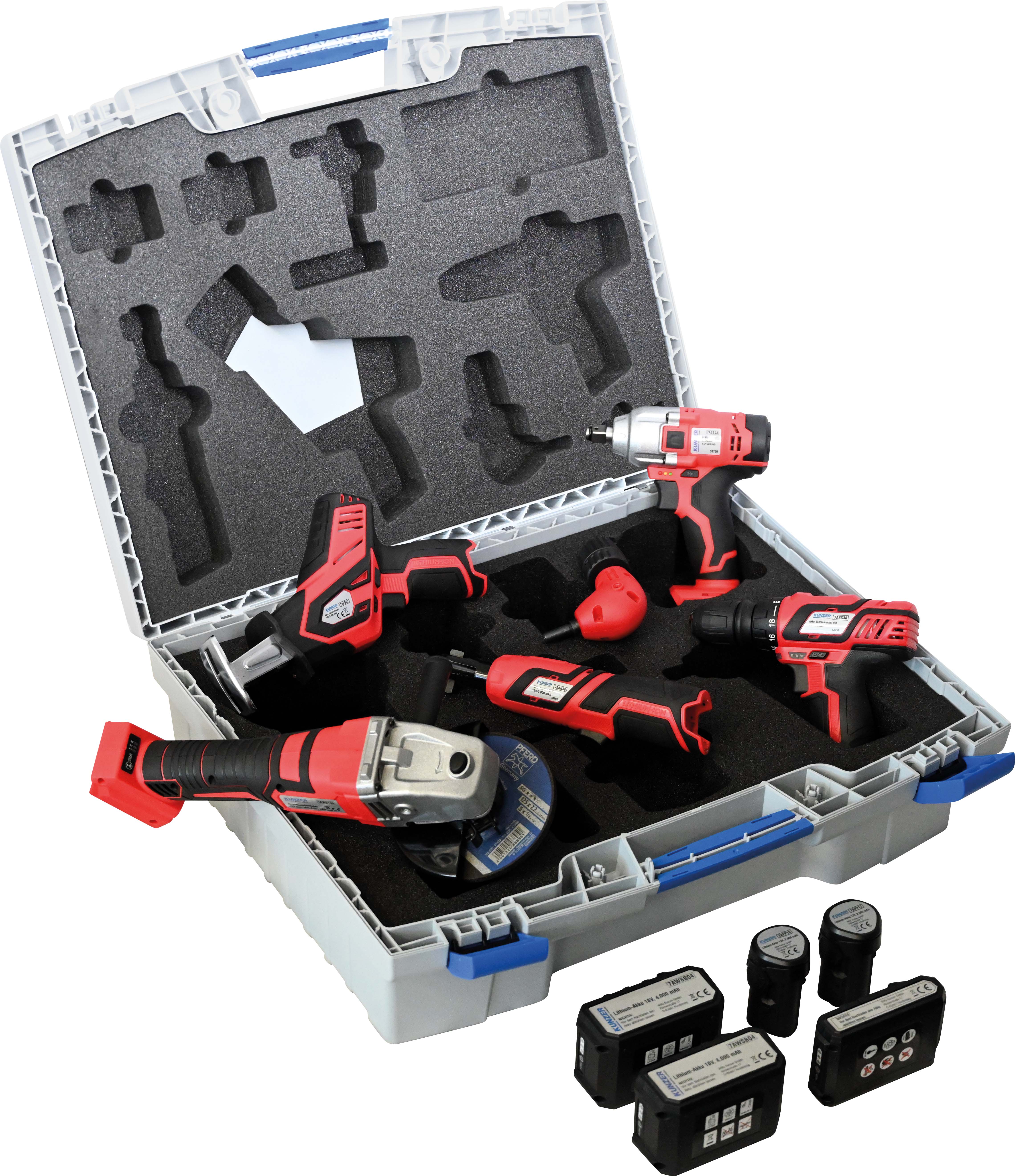 Akku-Werkzeugkoffer 12V/18V, 14-teilig Akku-Werkzeugkoffer 12V/18V, 14-teilig