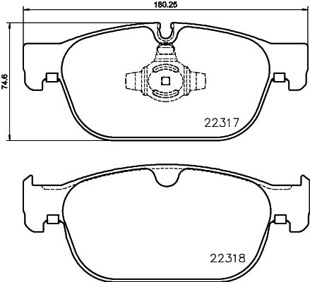 BREMBO Bremsbelagsatz, Scheibenbremse (P 86 027)