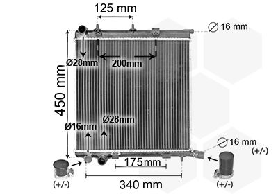 VAN WEZEL Kühler, Motorkühlung (40002368) VAN WEZEL Kühler, Motorkühlung (40002368)