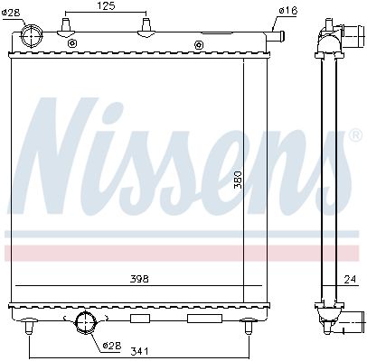 NISSENS Kühler, Motorkühlung (61278) NISSENS Kühler, Motorkühlung (61278)