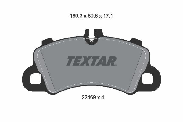 TEXTAR Bremsbelagsatz, Scheibenbremse (2246901)