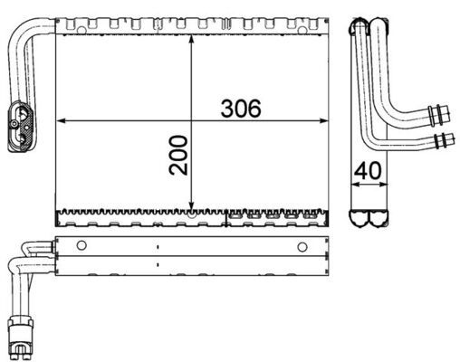 MAHLE Verdampfer, Klimaanlage (AE 92 000P) MAHLE Verdampfer, Klimaanlage (AE 92 000P)