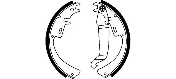 HELLA Bremsbackensatz (8DB 355 000-081)
