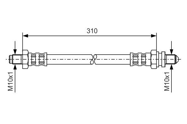 BOSCH Bremsschlauch (1 987 476 407)