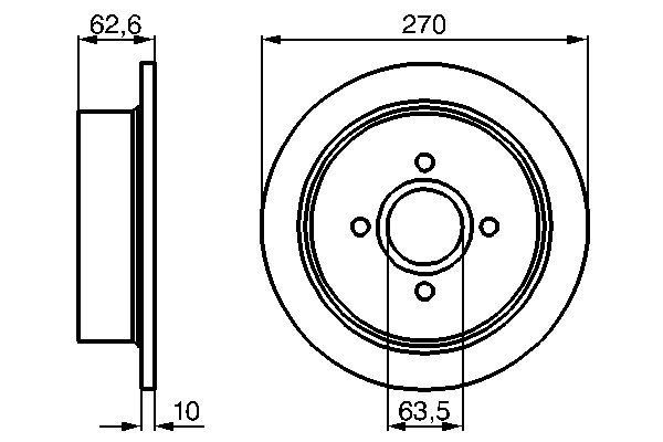 BOSCH Bremsscheibe (0 986 478 672)