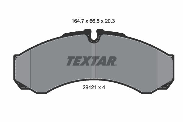 TEXTAR Bremsbelagsatz, Scheibenbremse (2912112)