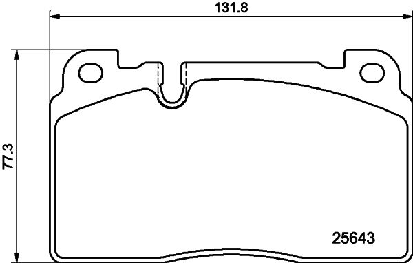 HELLA Bremsbelagsatz, Scheibenbremse (8DB 355 020-241)