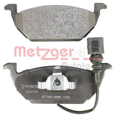 METZGER Bremsbelagsatz, Scheibenbremse (1170002) 4250032666927 1170002