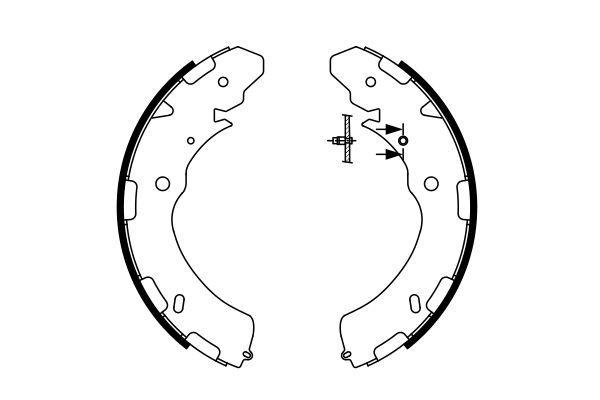 BOSCH Bremsbackensatz (0 986 487 758)