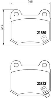 BREMBO Bremsbelagsatz, Scheibenbremse (P 56 048)