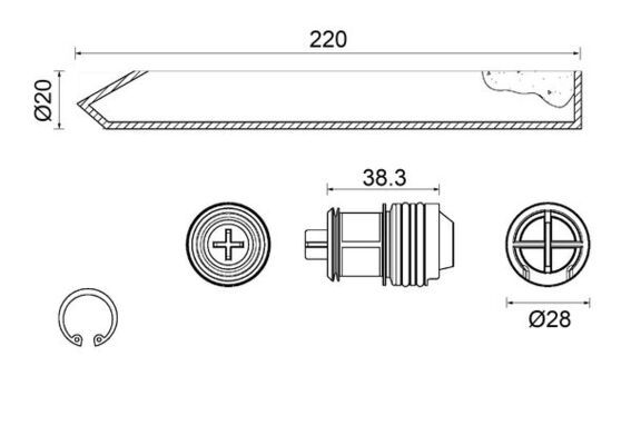 MAHLE Trockner, Klimaanlage (AD 300 000S)