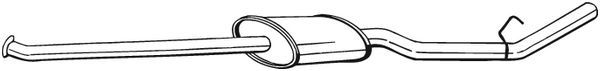 BOSAL Mittelschalldämpfer (284-079) Thumbnail