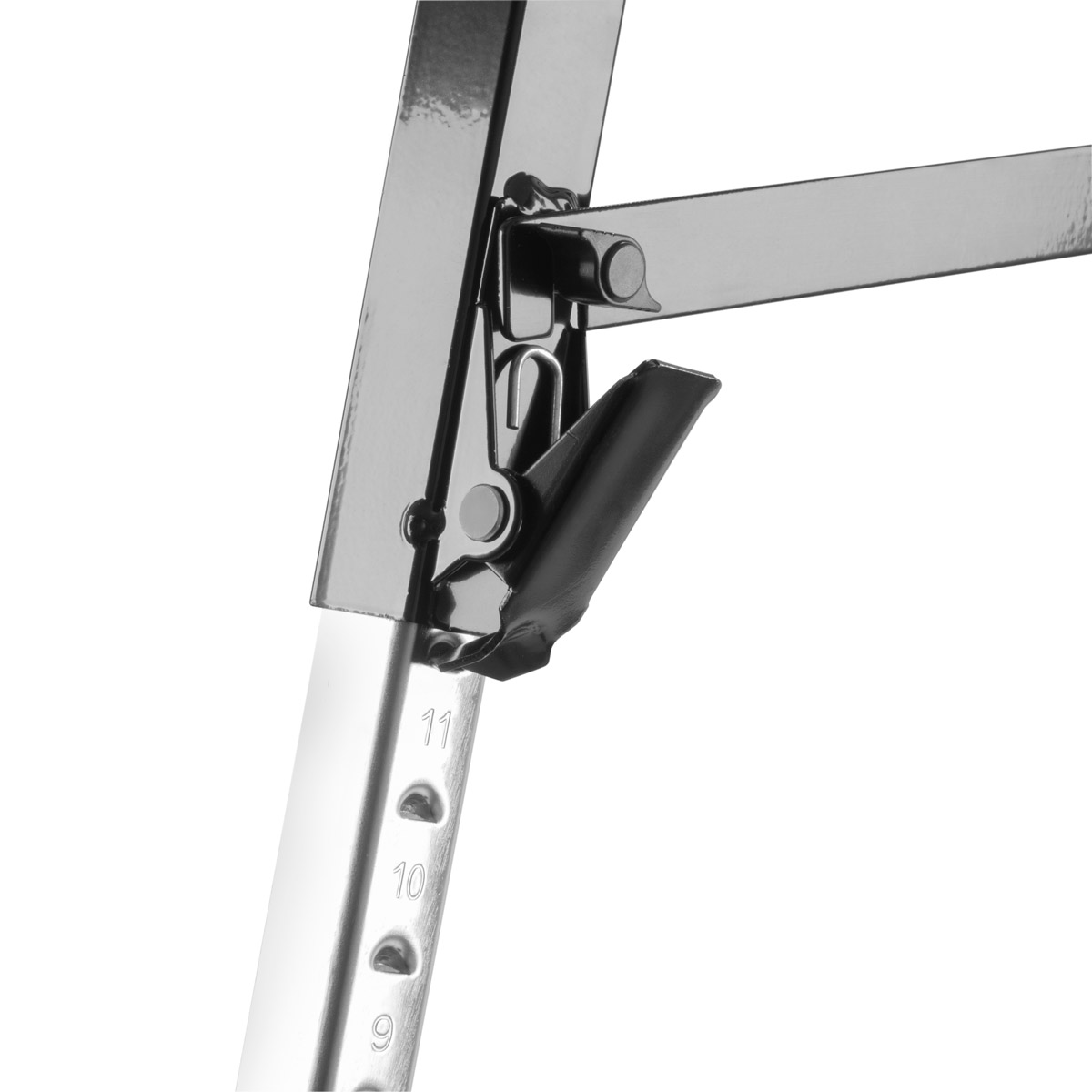 STAHLWERK Sägebock SB-910 ST pulverbeschichteter Metall-Arbeitsbock | Universal-Klappbock | Gerüstbock höhenverstellbar von 645 bis 910 mm mit 150 kg Tragkraft und rutschhemmender Oberfläche