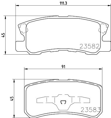 HELLA Bremsbelagsatz, Scheibenbremse (8DB 355 009-691)