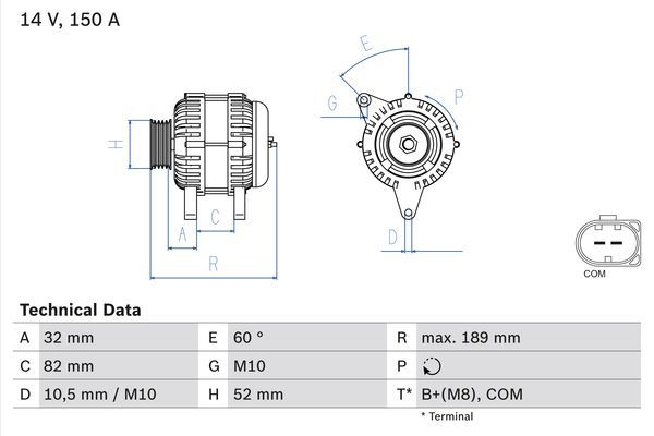 BOSCH Generator (0 986 048 090)