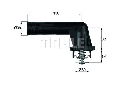 MAHLE Thermostat, Kühlmittel (TI 20 95)