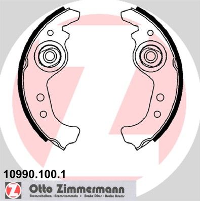 ZIMMERMANN Bremsbackensatz (10990.100.1)