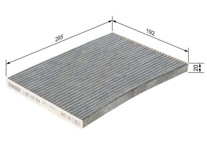 BOSCH Filter, Innenraumluft (1 987 435 554) BOSCH Filter, Innenraumluft (1 987 435 554)