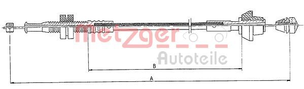 METZGER Gaszug (11.0126) 4250032404215 11.0126