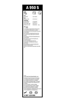 BOSCH Wischblatt (3 397 118 950)
