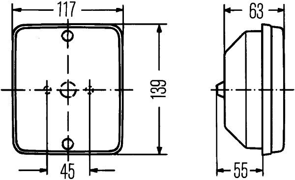 HELLA Nebelschlussleuchte (2NE 003 236-001) 4082300050646 2NE 003 236-001