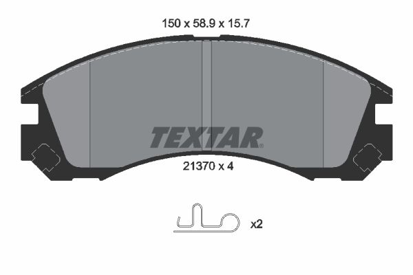 TEXTAR Bremsbelagsatz, Scheibenbremse (2137001)