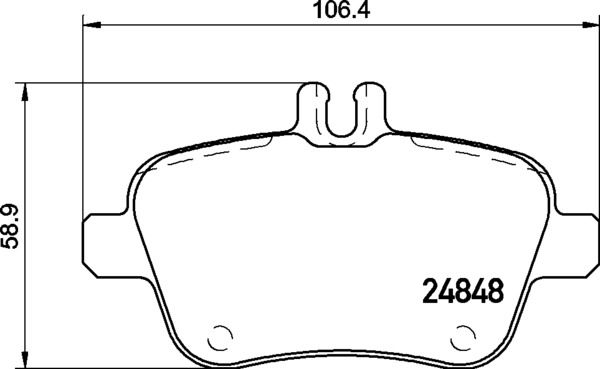 BREMBO Bremsbelagsatz, Scheibenbremse (P 50 135)